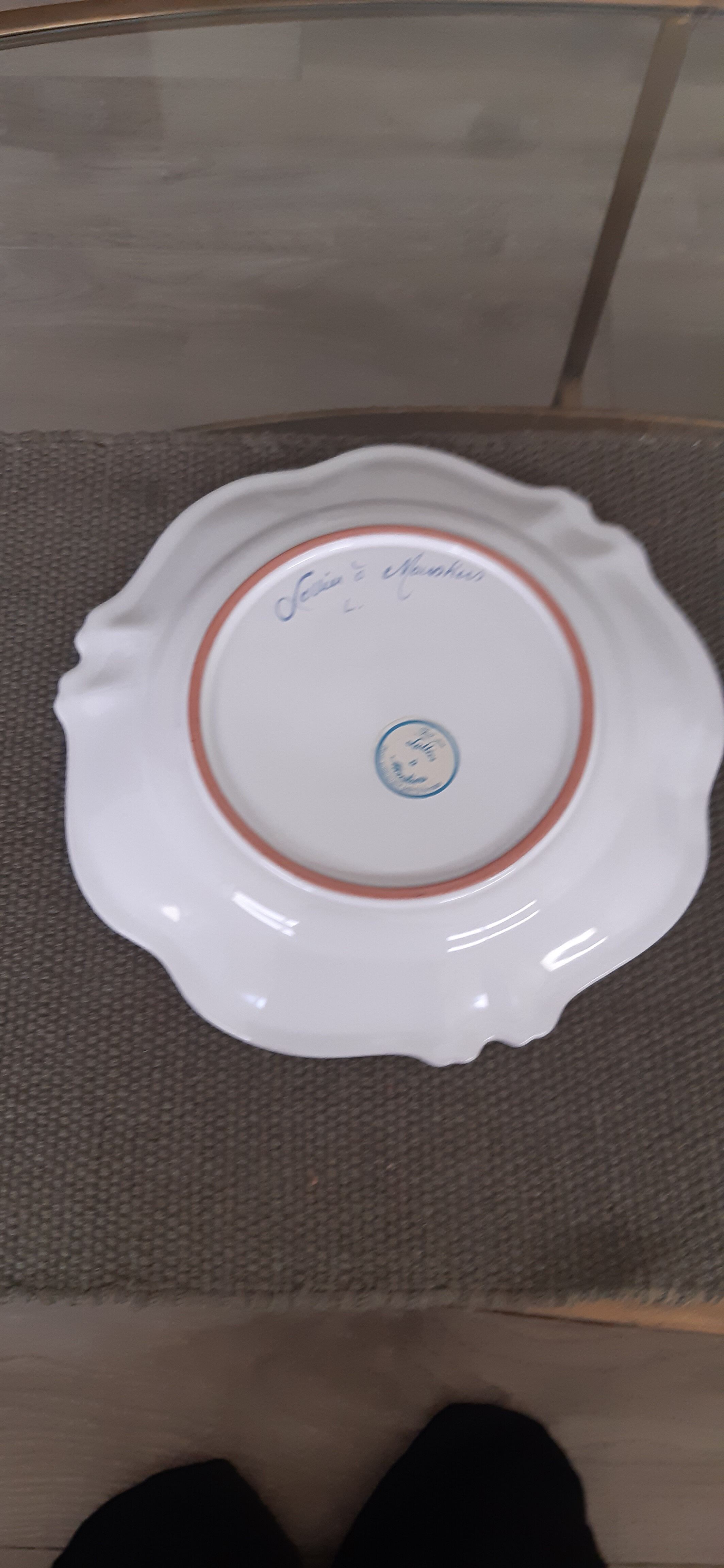 Decorative plate Moustier