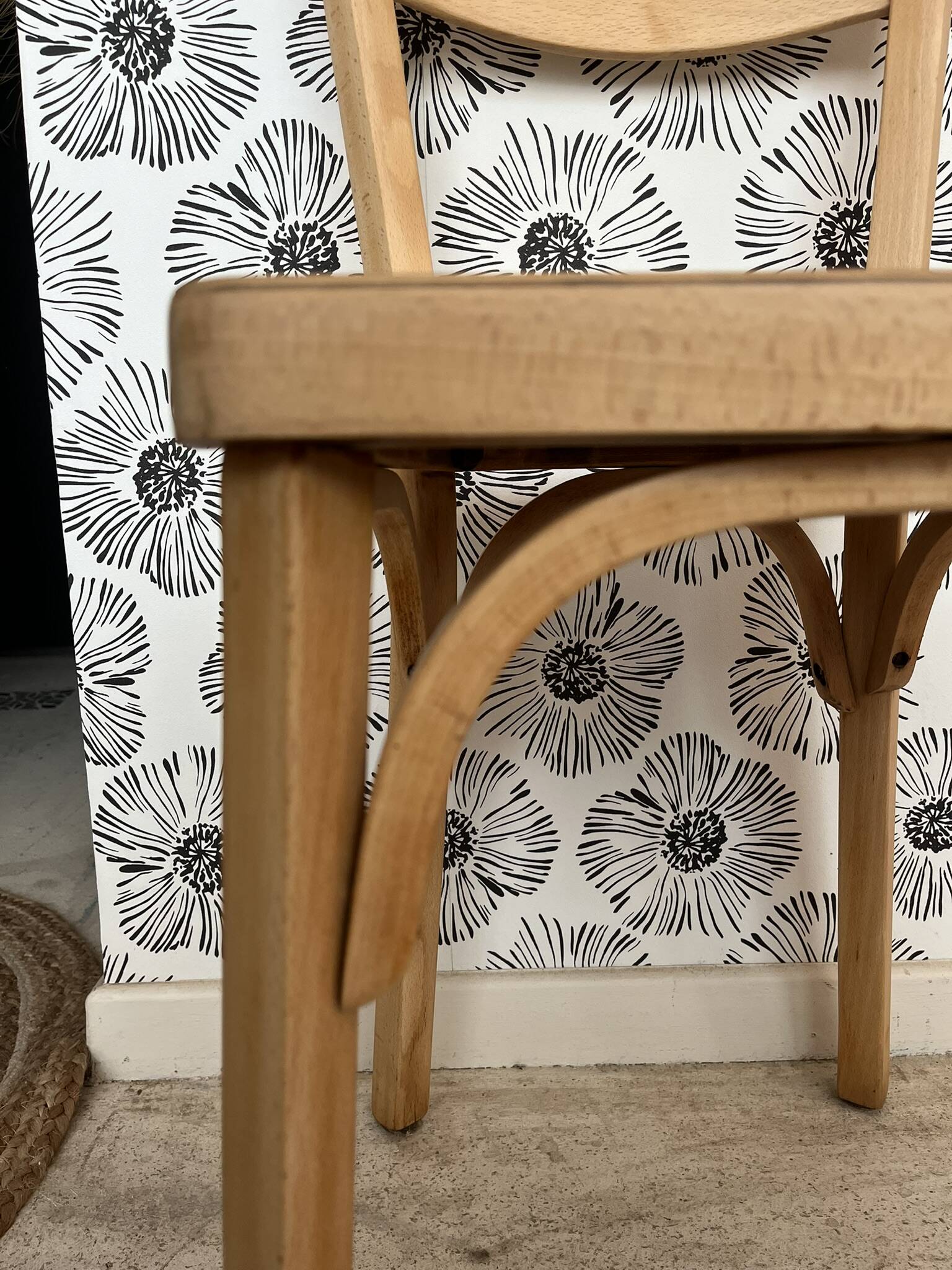 Chaise Baumann bois Nao style scandinave esprit bistrot