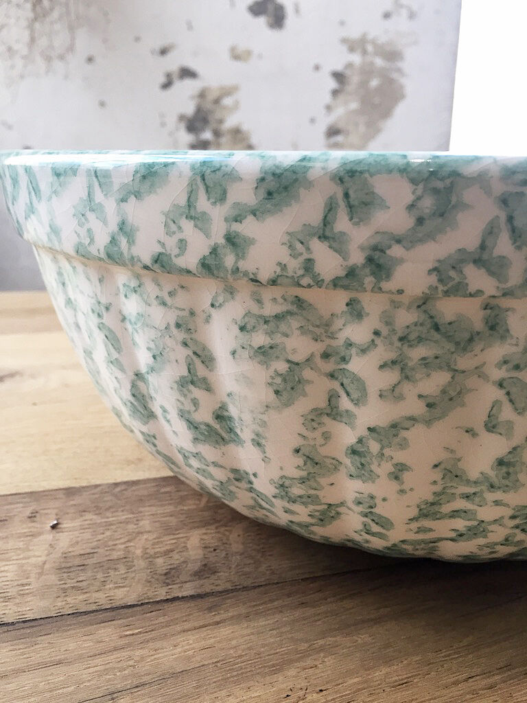 Green speckled flat XL