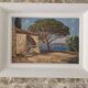 Oil on Panel - Marine Landscape of the Provençal Riviera signed D