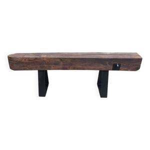 Banc en chêne piétement