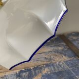 Vintage white opaline wall lamp