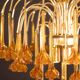 Marilyn Monroe, Orange Murano Glass Flowers Drops Chandelier, 1970s