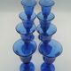 Set of 8 glasses on foot from biot