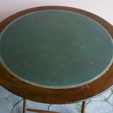 Round and folding bridge table