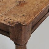 Belgian Antique oak console table with drawer, ca. 1740