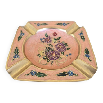 Enamelled bronze ashtray