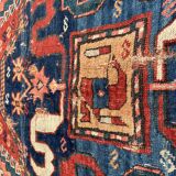 Tapis ancien du Caucase, kazak cloud band, circa 1880