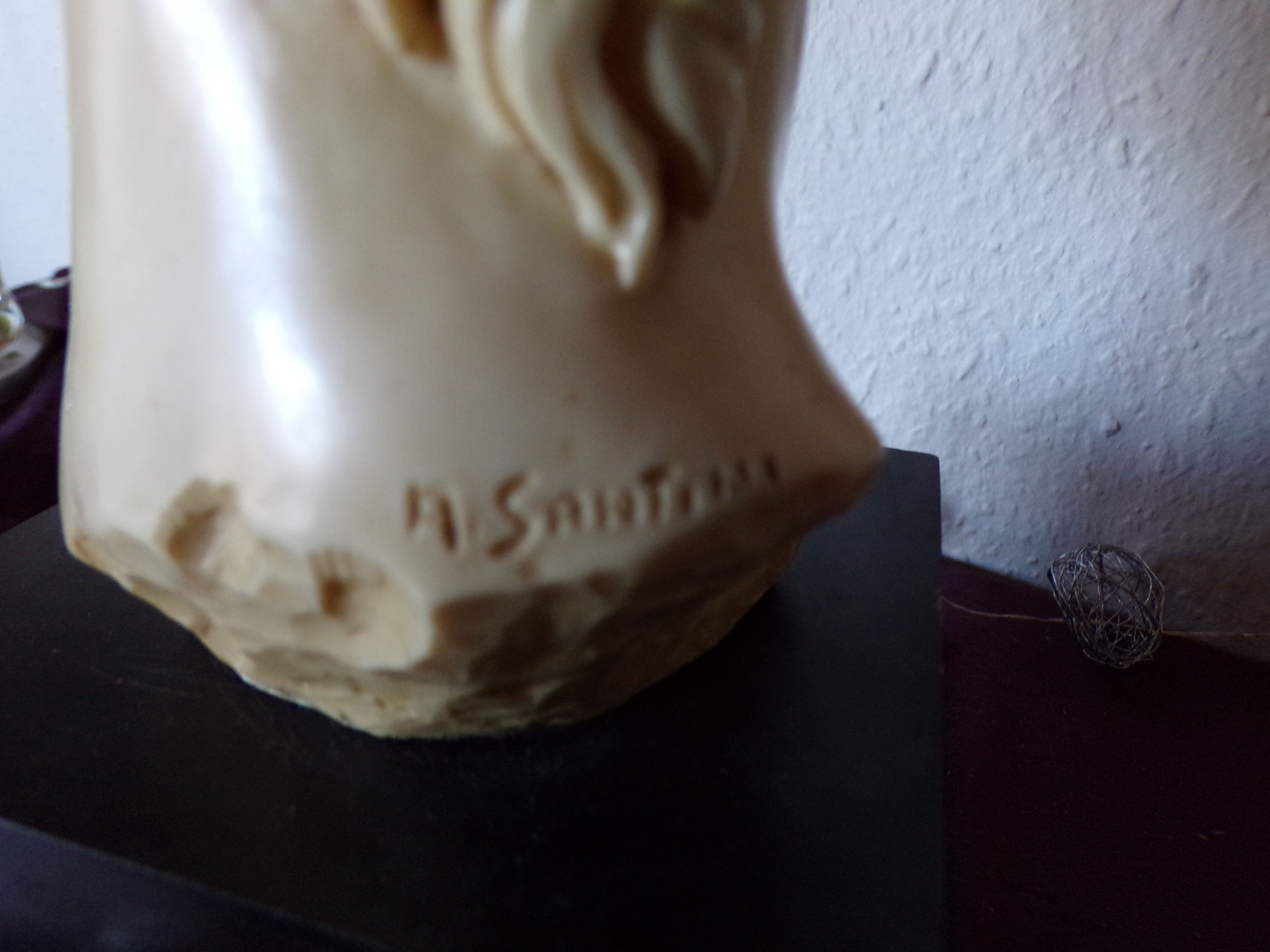 Bust of David signed Santini