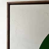 Large contemporary painting Green Forms Audrey Noel dated & signed