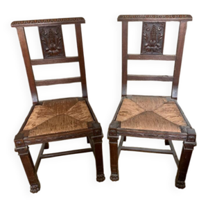Chaises anciennes en - assise