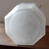 Pressed glass jar molded Etaleune Paris