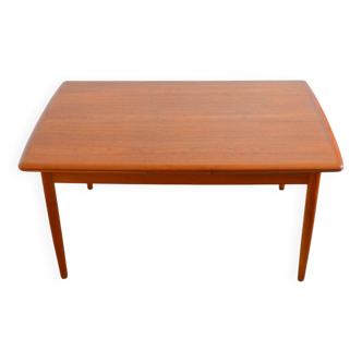 Grande table à manger scandinave avec rallonges 1960s ( 6 à 12 personnes )