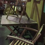 Beautiful table and two armchairs 1900