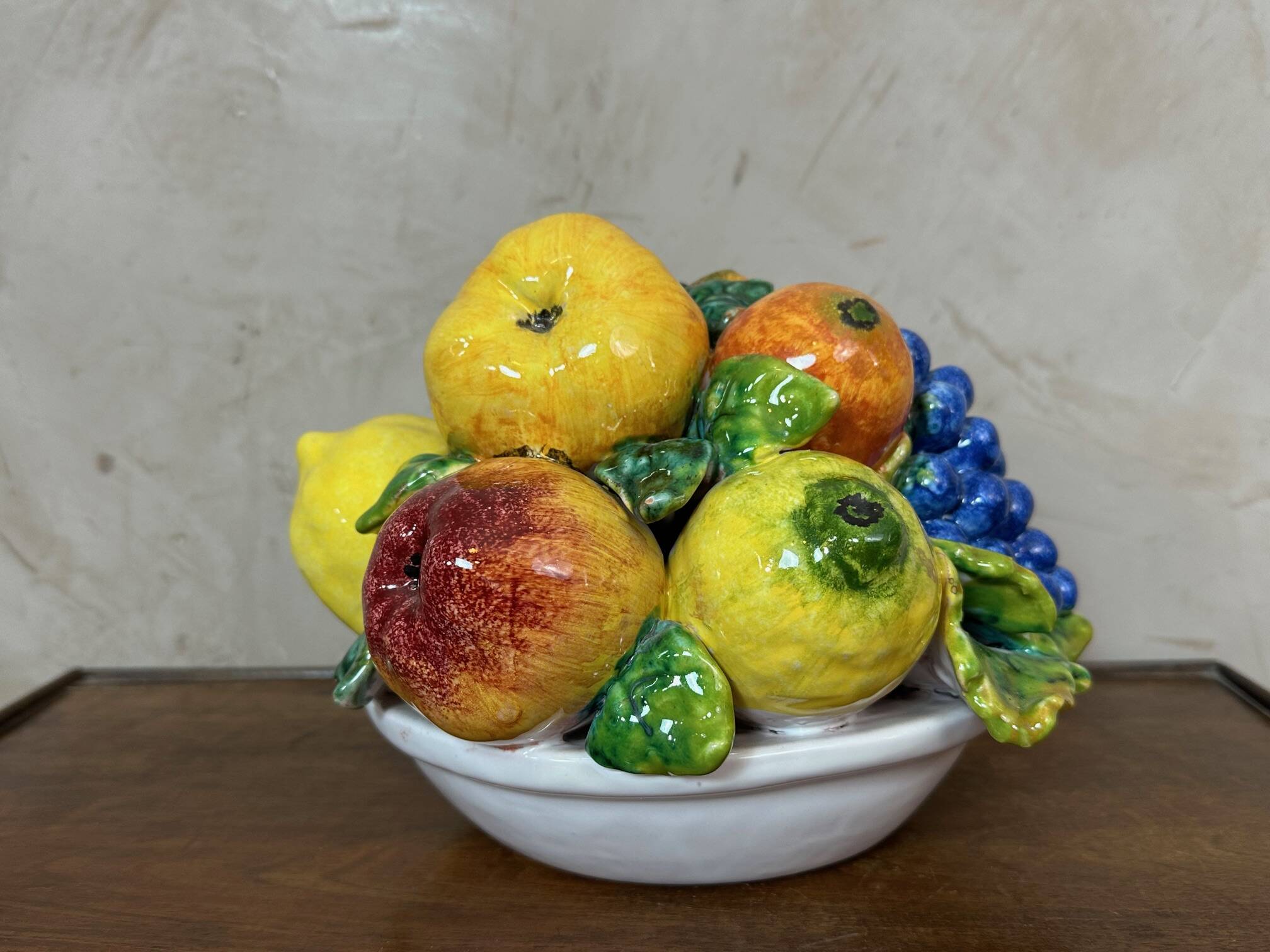 Ceramic fruit basket