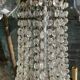 Bronze and crystal hot air balloon chandelier