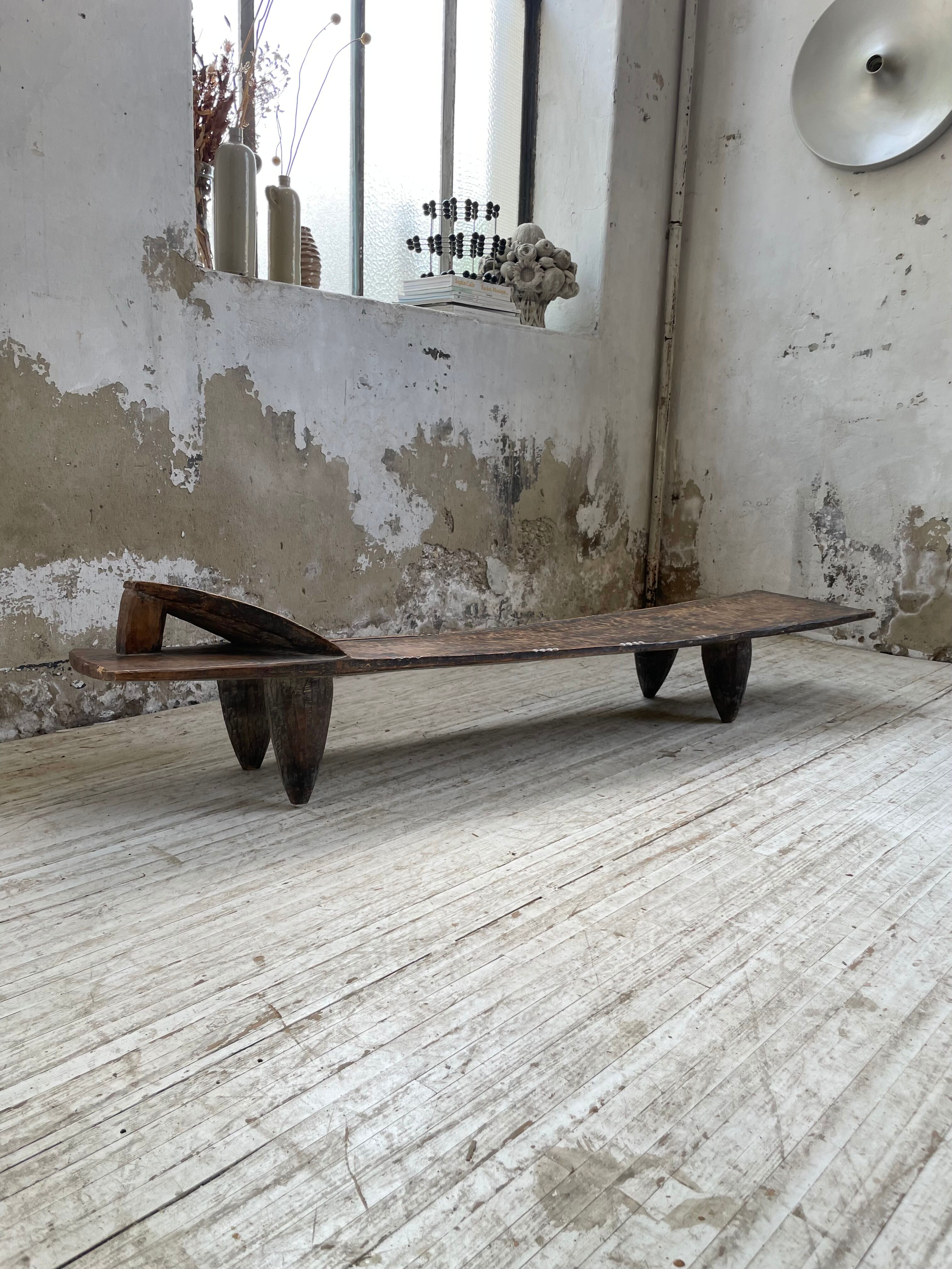 Senoufo coffee table bench from the 60s