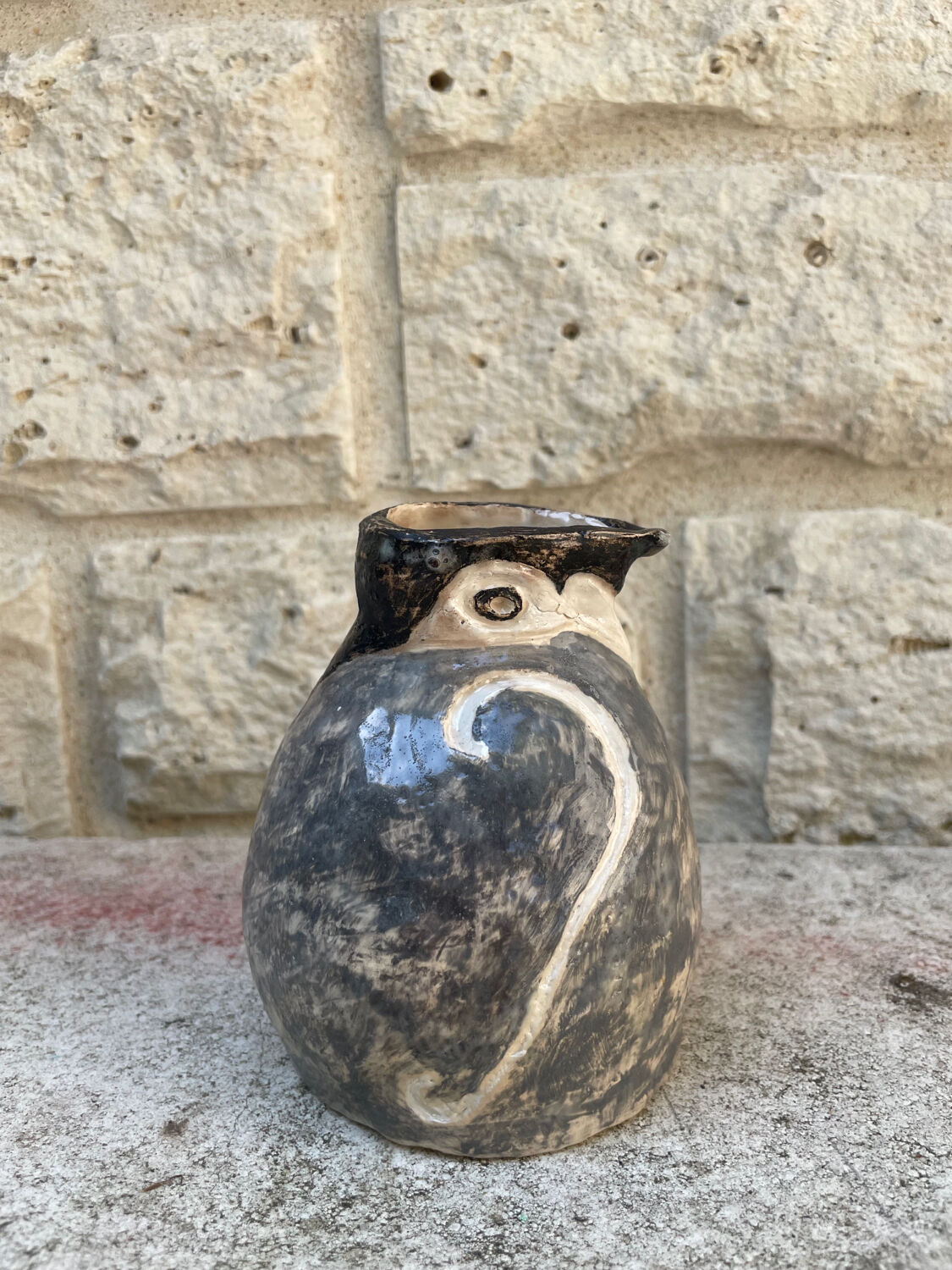 Ceramic vase penguin twentieth