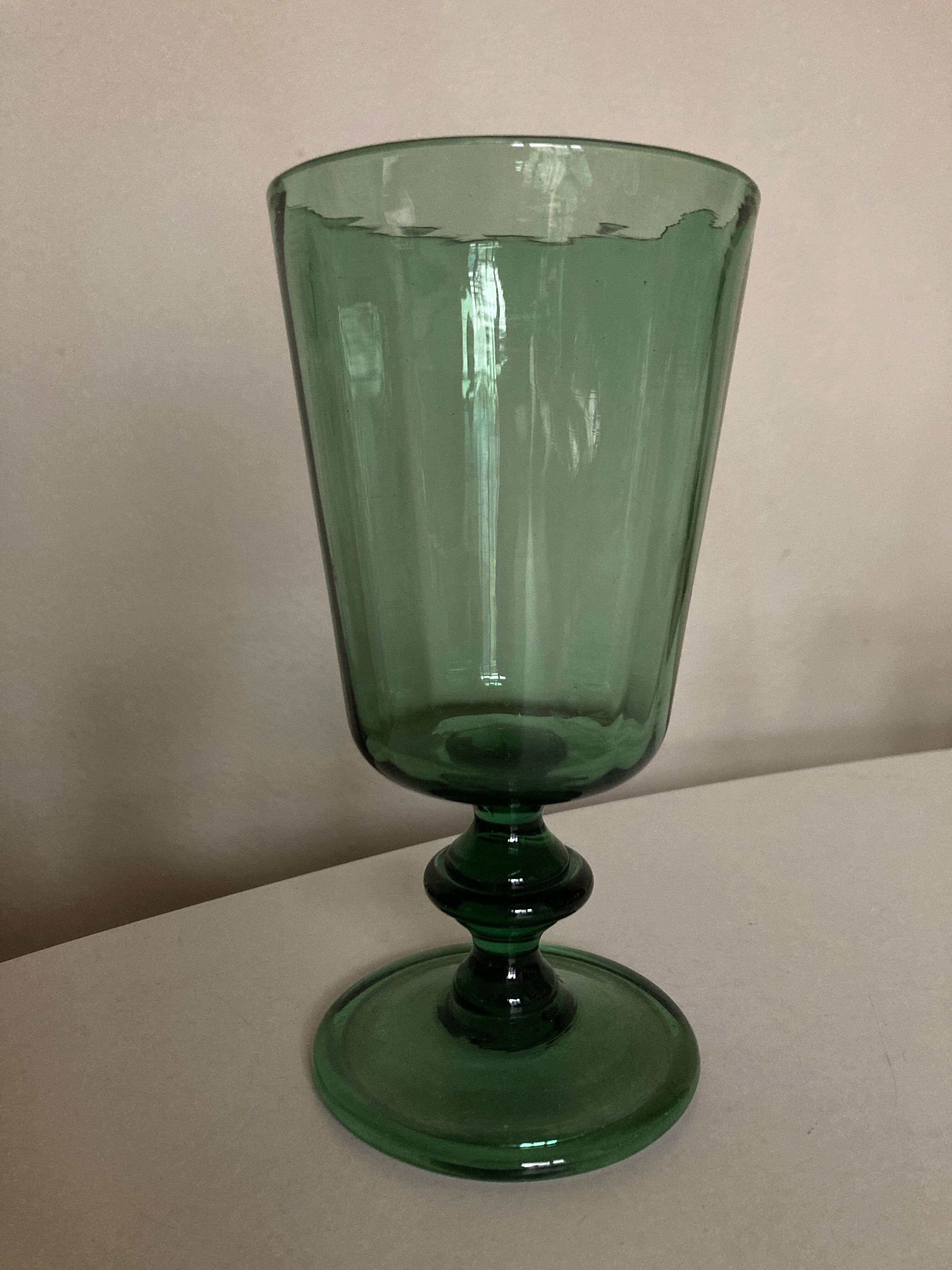 Venetian vase in blown glass from Empoli