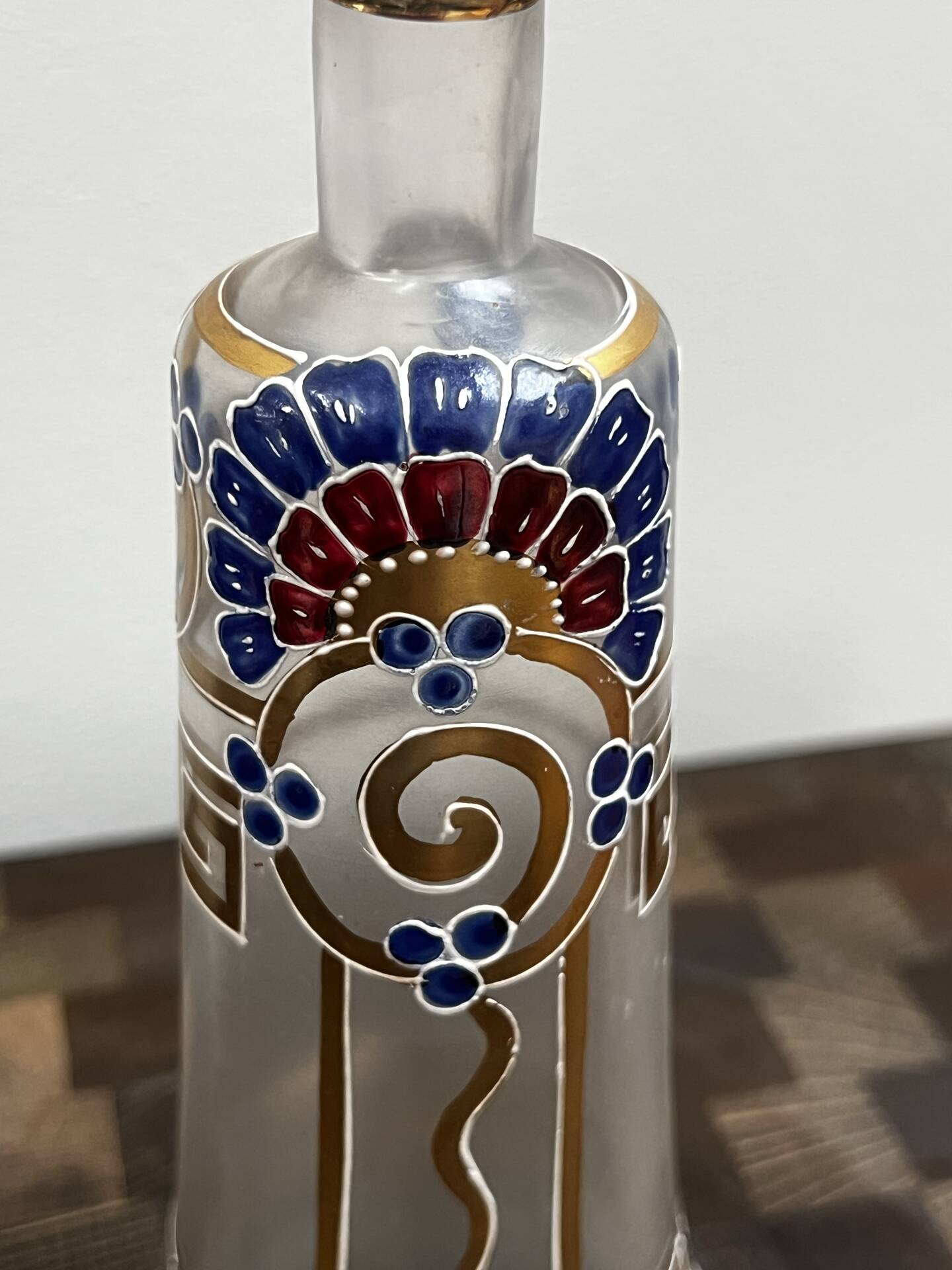 Enamelled bottle 1899/1900 Art Nouveau - Art Deco