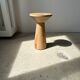 Side table, end of sofa in natural mango monoxyl conical tray H:50cm