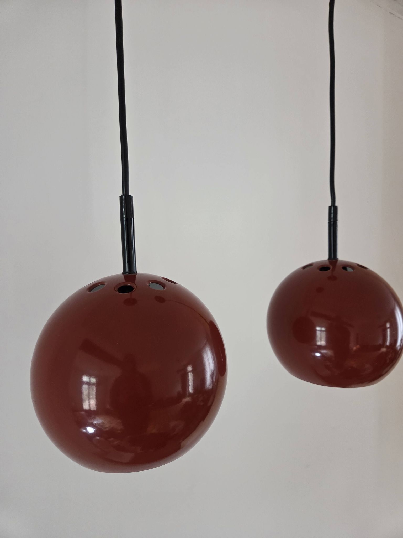 Paire de suspensions eyeball vintage