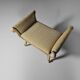Swan neck bench, hand-carved, France, 1940s