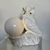 Ceramic owl lamp