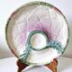 2 vintage artichoke plates in majolica.