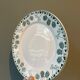 Set of 6 flat plates XIXth Boch Frères Keramis, "Trifolium"