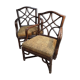 Set de 2 fauteuils signe en rotin Panther desing