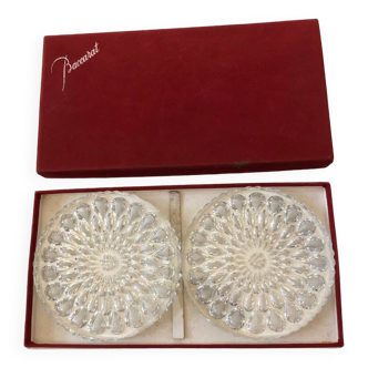 Pair of Baccarat coasters