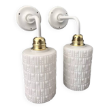 Pair of vintage wall lights of Scandinavian origin