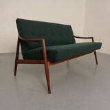 Organic Teak Sofa by Hartmut Lohmeyer for Wilkhahn, 1960s