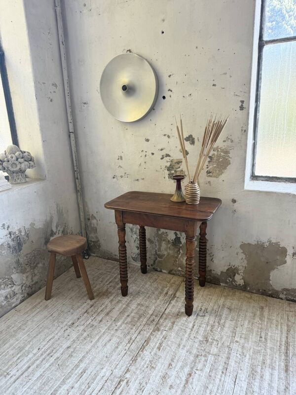 Console table appoint bureau noyer XIXème