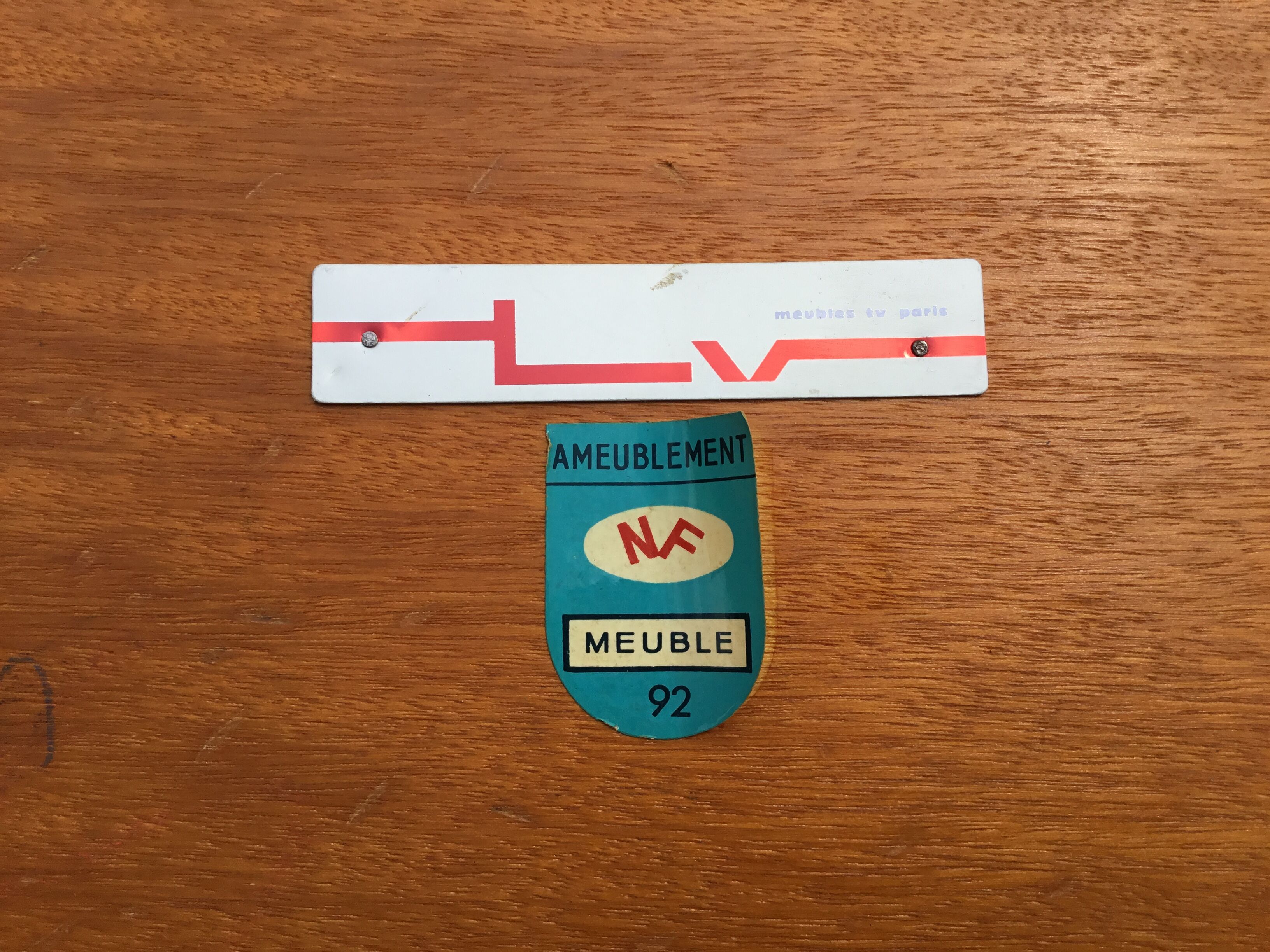 Teak table published by "Furniture TV Paris" Circa 1950-60