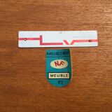 Teak table published by "Furniture TV Paris" Circa 1950-60