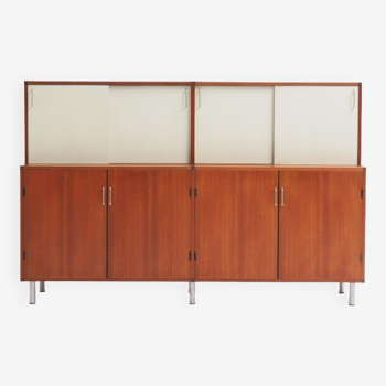 Two Tiered Cabinet with Sliding Doors by Cees Braakman for Pastoe