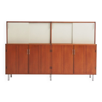 Two Tiered Cabinet with Sliding Doors by Cees Braakman for Pastoe