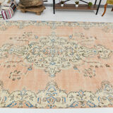 7x10 oriental peach turkish rug 206x309cm