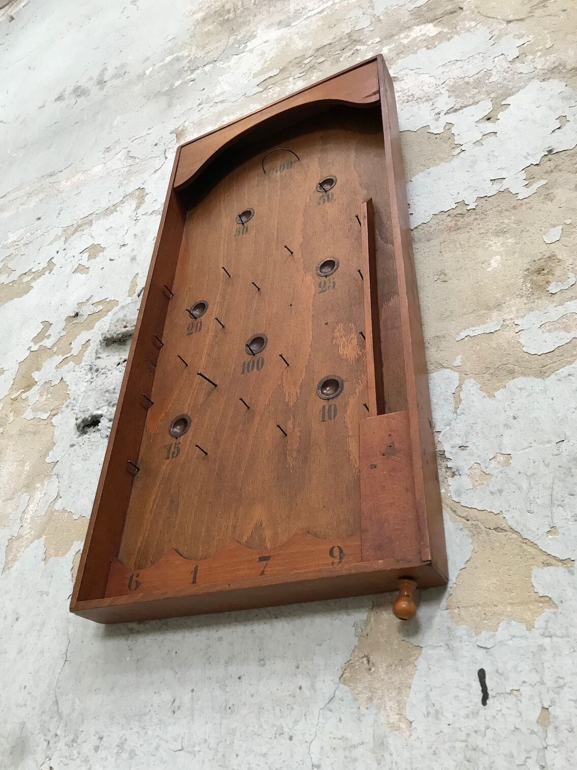 Jeu de bagatelle en bois