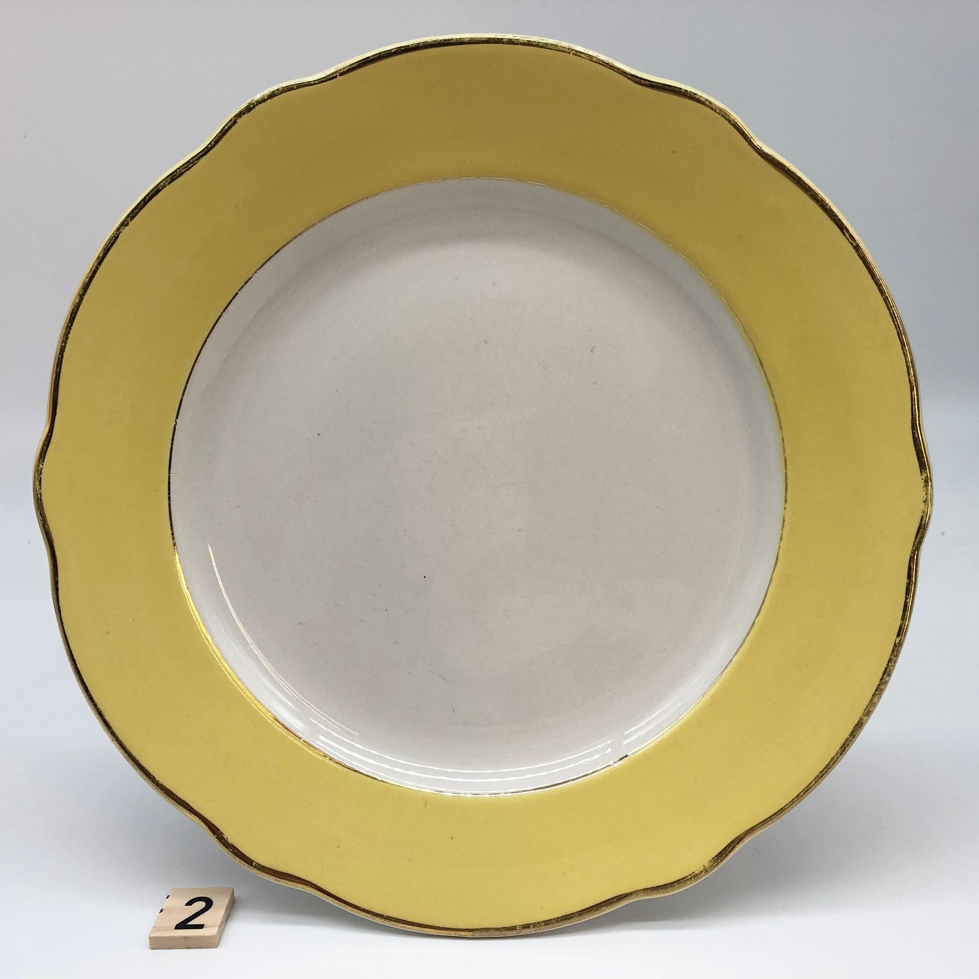 6 plates "k&g lunéville badonviller", model "daffodil" 2 flat, 2 hollow, 2 dessert