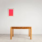 Table et 6 fauteuils brutalistes, Rainer Daumiller, Danemark, années 70