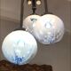 Suspension Mazzega pendant verre Murano space âge