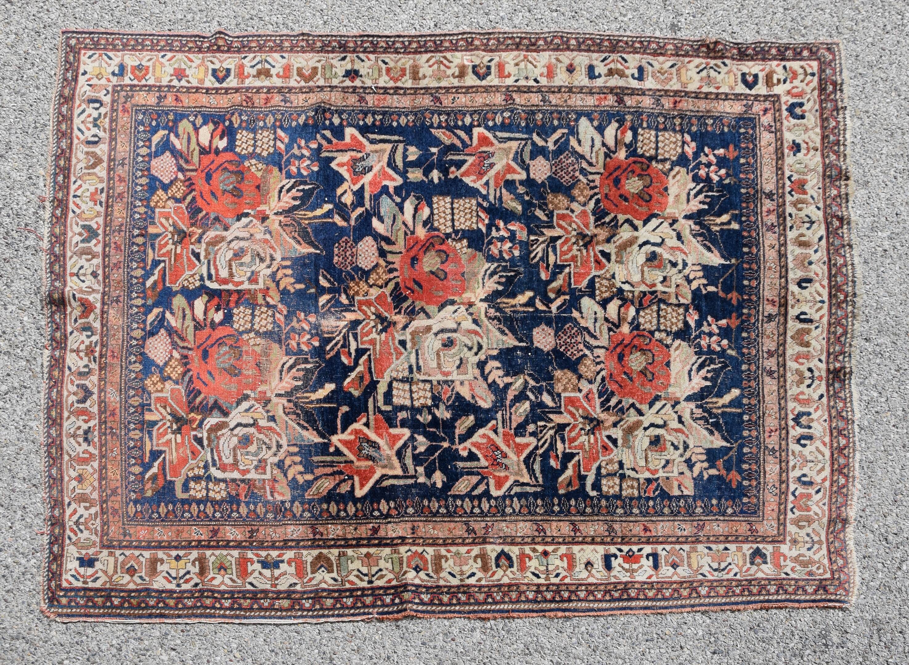Antique Iranian Afshar Golfang Rug: 2.00 X 1.64 Meters