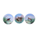 3 decorative porcelain plates from Limoges featuring partridges and pheasants.