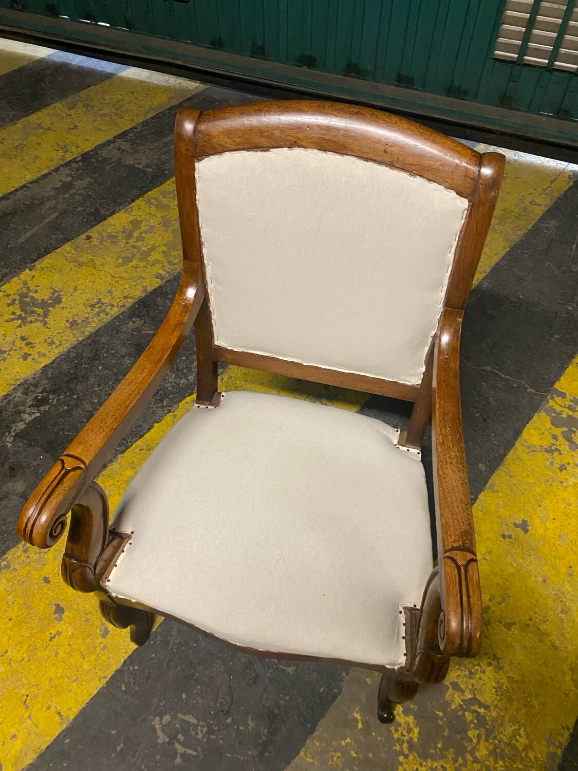 Restoration period armchair with crosses