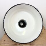 Industrial Grey Enamel Factory Pendant Lamp from Zaos, 1960s