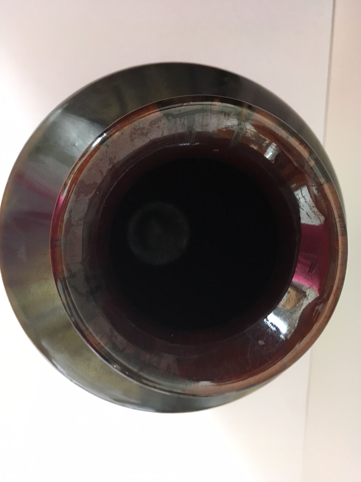 Flamed sandstone vase art nouveau faience bouffioulx 9330