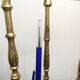 Pair of brass Italian Chiavari chairs